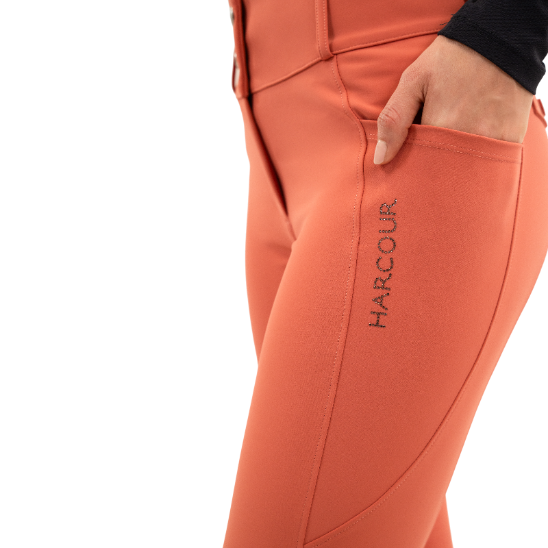 Harcour - Pantalon d'équitation femme Luce pamplemousse | - Ohlala