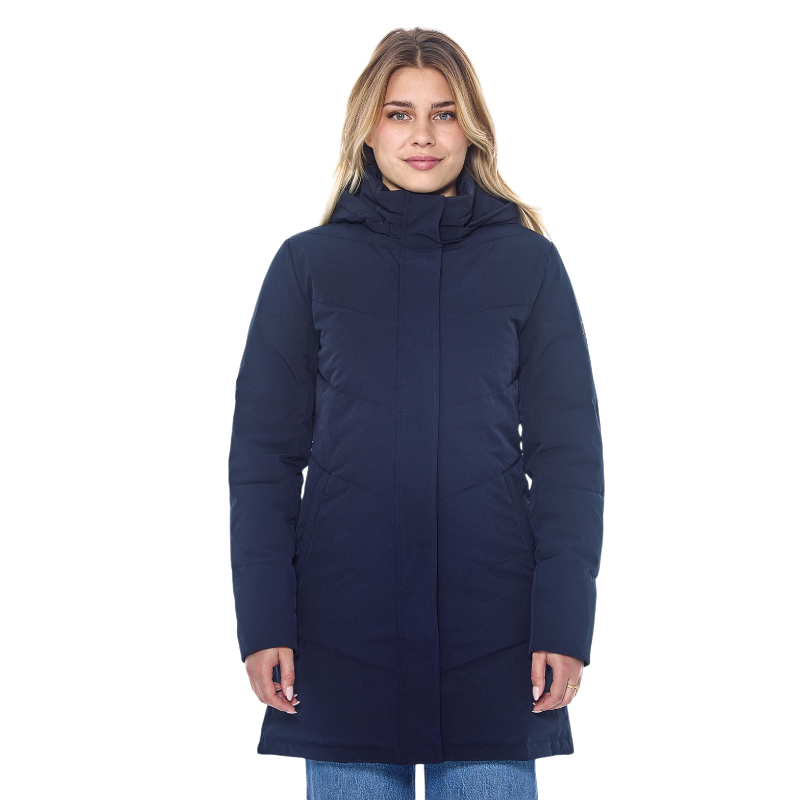 Harcour - Parka longue femme Pich marine | - Ohlala