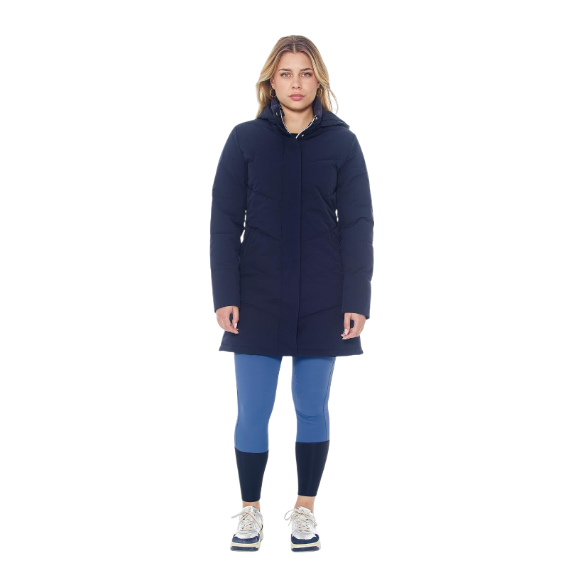 Harcour - Parka longue femme Pich marine | - Ohlala