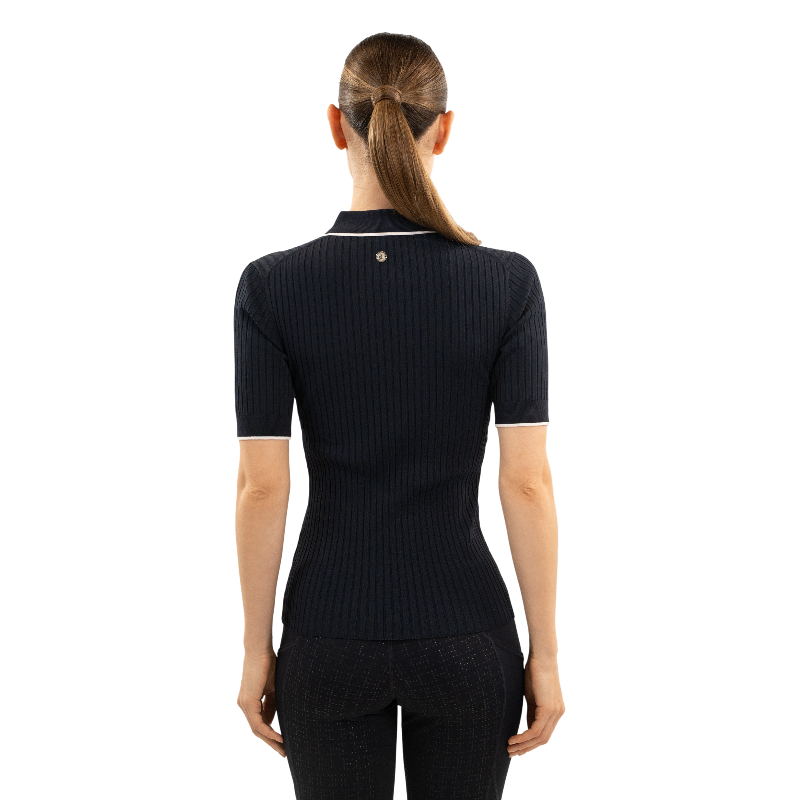 Harcour - Polo manches courtes femme Bethanie marine | - Ohlala