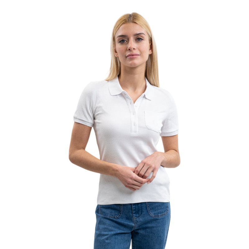Harcour - Polo manches courtes femme Pamoly blanc | - Ohlala