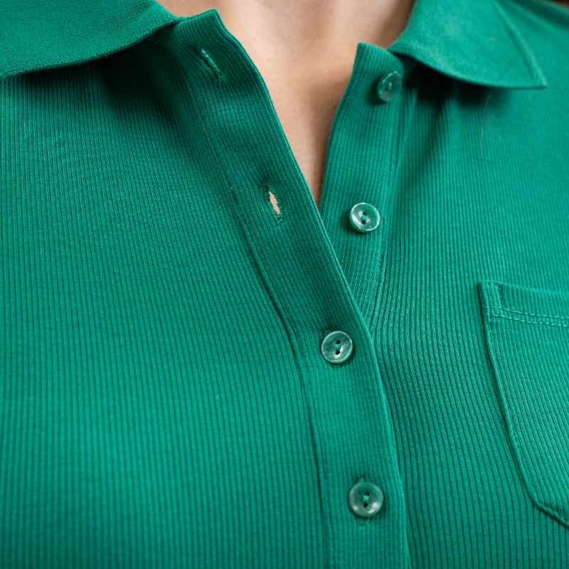 Harcour - Polo manches courtes femme Pamoly emerald green | - Ohlala