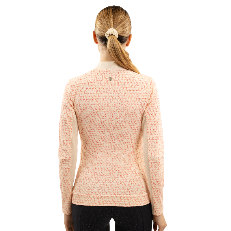Harcour - Polo techniques manches longues femme Tess jump shell grapefruit | - Ohlala