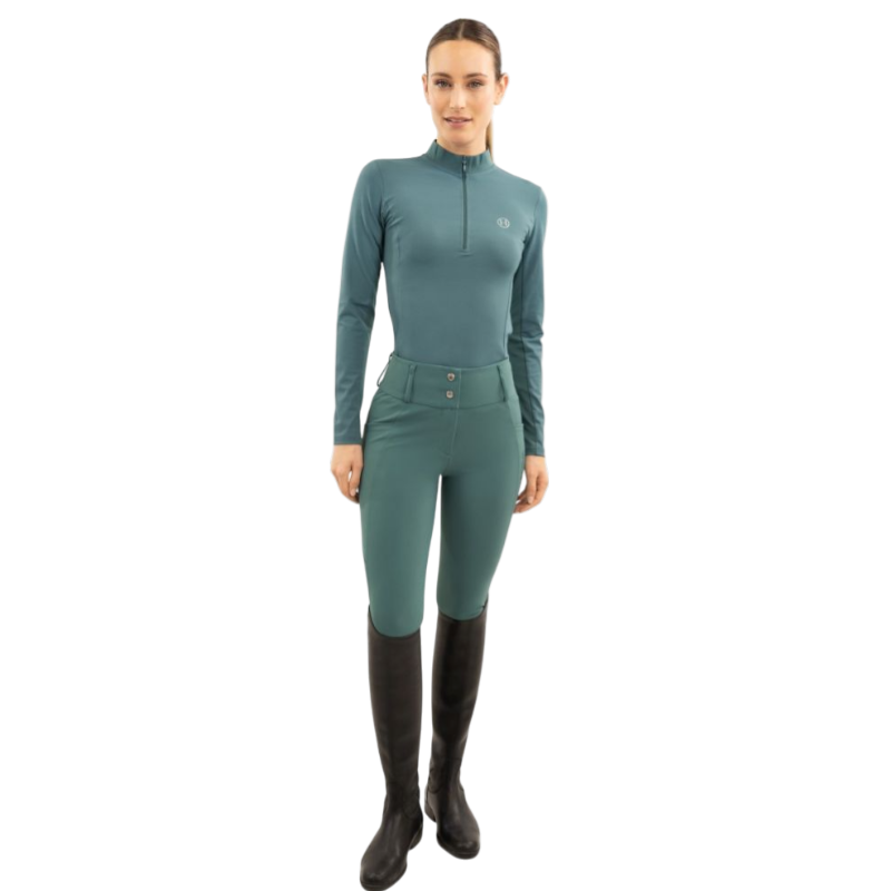 Harcour - Polo techniques manches longues femme Tess paon | - Ohlala