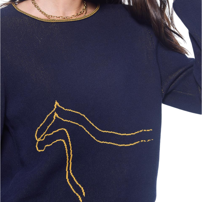 Harcour - Pull manches longues femme Swift marine