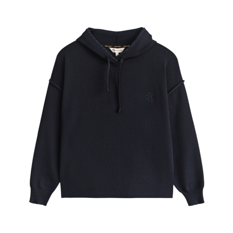 Harcour - Damen Langarm Kapuzenpullover Plume marine