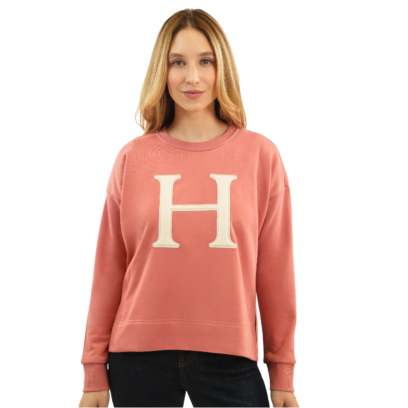 Harcour - Sweat manches longues femme Batista rose aurore | - Ohlala