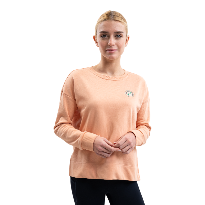 Harcour - Sweat manches longues femme Santana abricot | - Ohlala