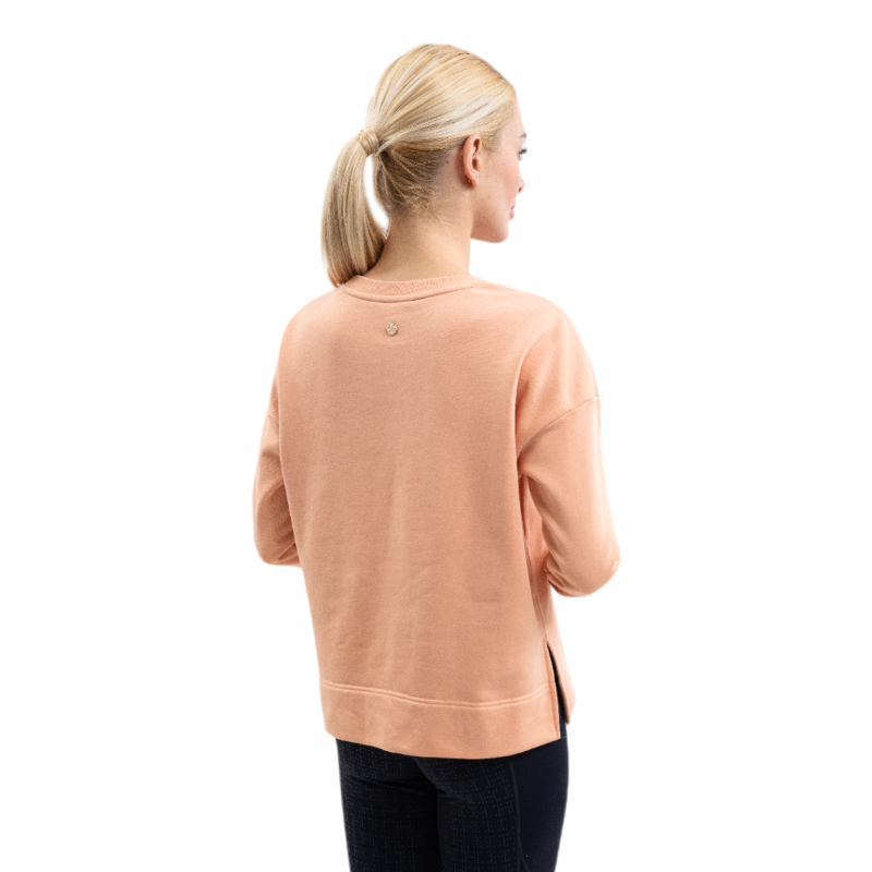 Harcour - Sweat manches longues femme Santana abricot | - Ohlala