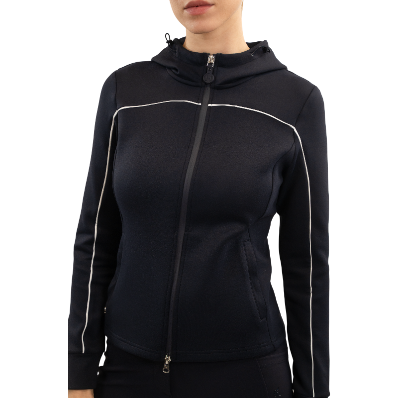 Harcour - Sweat zippé femme Bryssea marine | - Ohlala