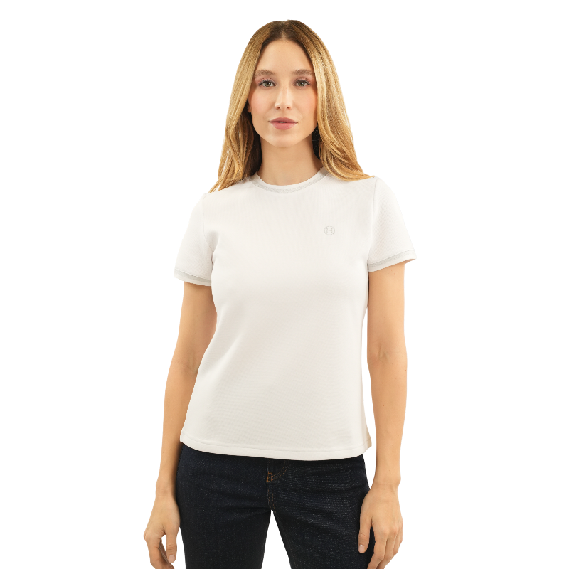 Harcour - T-shirt manches courtes femme Belsara blanc | - Ohlala