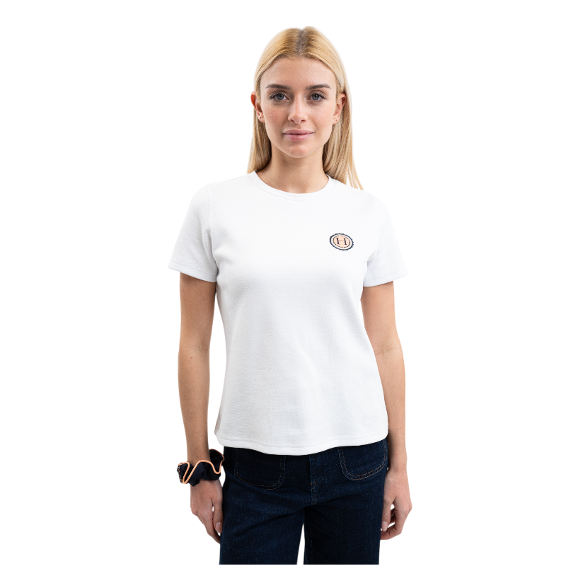 Harcour - T-shirt manches courtes femme Tchaka blanc | - Ohlala