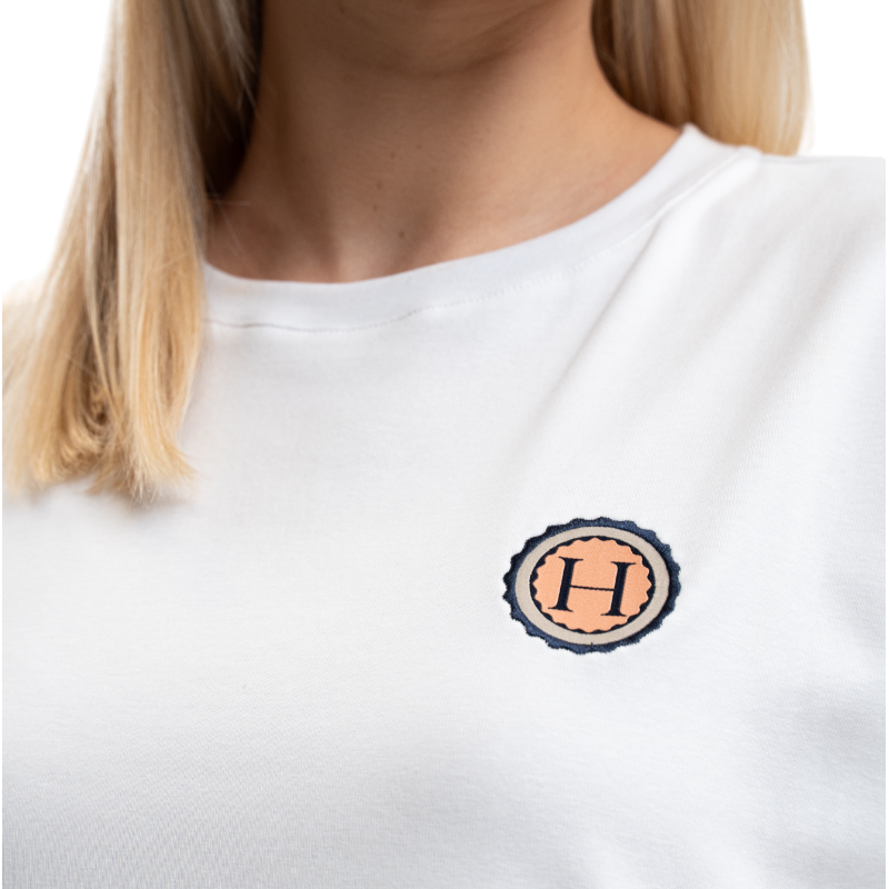 Harcour - T-shirt manches courtes femme Tchaka blanc | - Ohlala