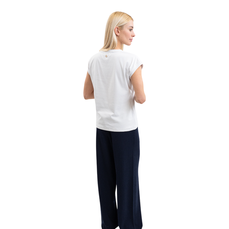 Harcour - T-shirt manches courtes femme Tchaka blanc | - Ohlala