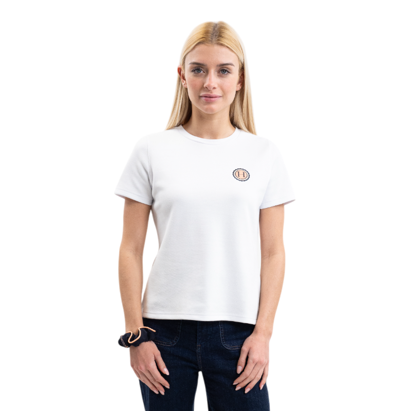 Harcour - T-shirt manches courtes femme Tchaka blanc | - Ohlala