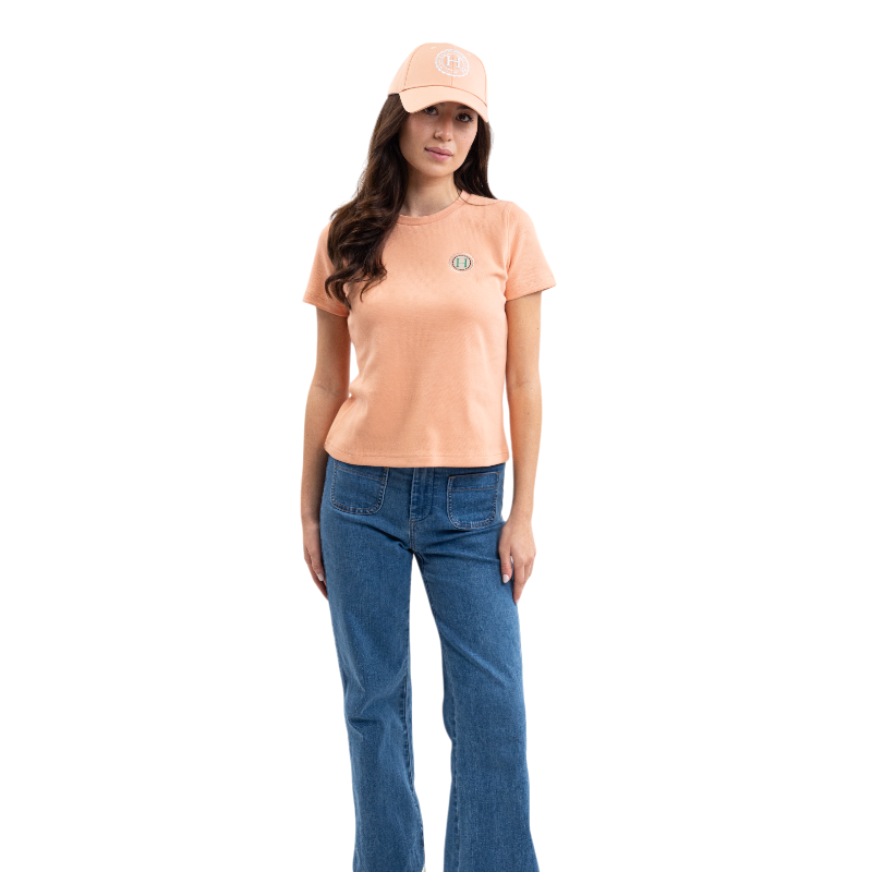 Harcour - Women's short-sleeve T-shirt Telma apricot
