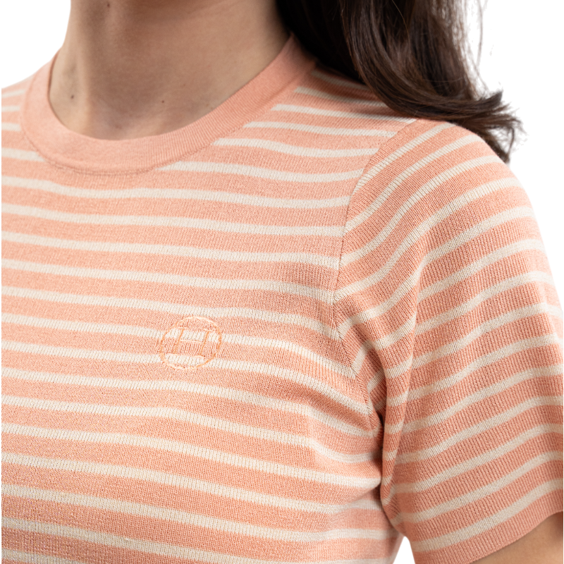 Harcour - Women's short-sleeve T-shirt Tzimi apricot/linen