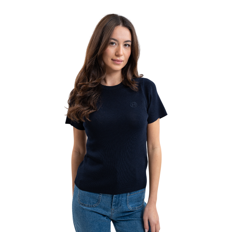 Harcour - Women's short sleeve T-shirt Tzimi navy