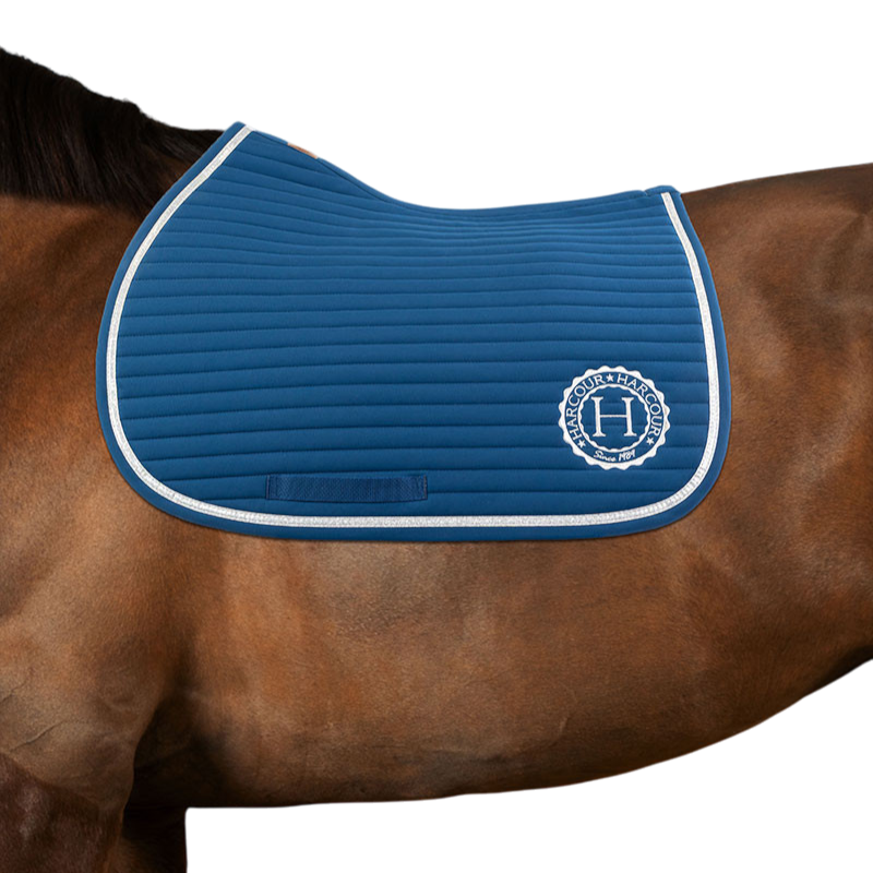 Harcour - Tapis de selle Karembar bleu lagon | - Ohlala