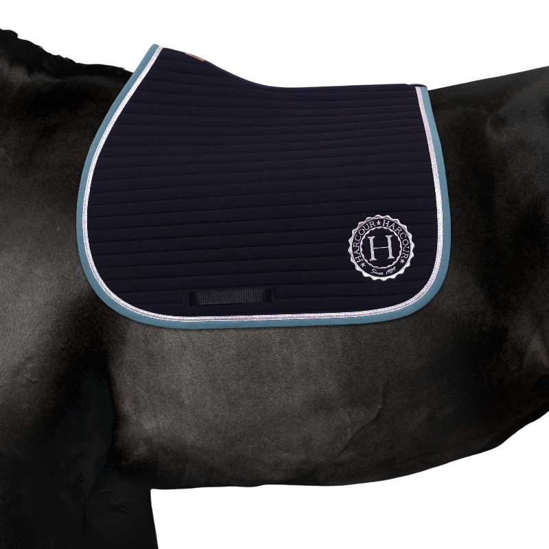 Harcour - Tapis de selle Karembar marine/ peacock | - Ohlala