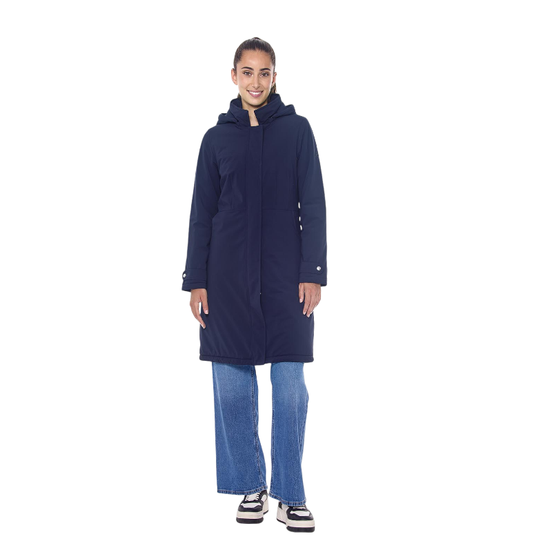 Harcour - Trench chaud femme Taylor marine | - Ohlala