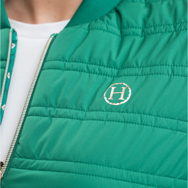 Harcour - Veste bombers femme Boecia emerald green | - Ohlala