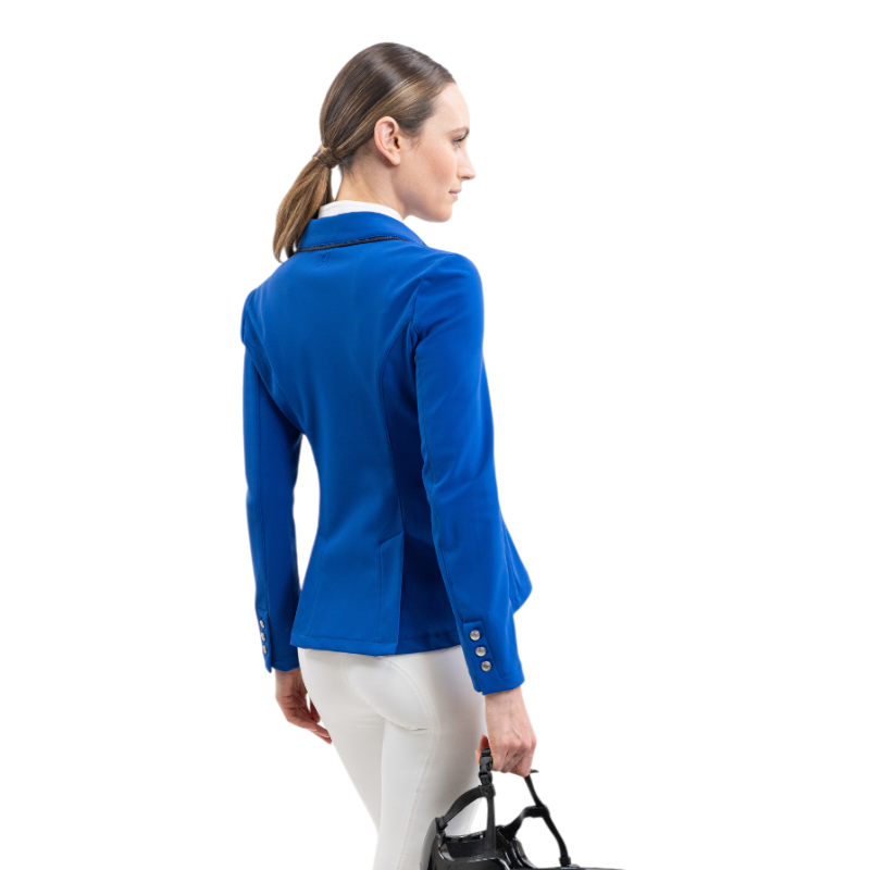 Harcour - Veste de concours femme Aura bleu électrique | - Ohlala