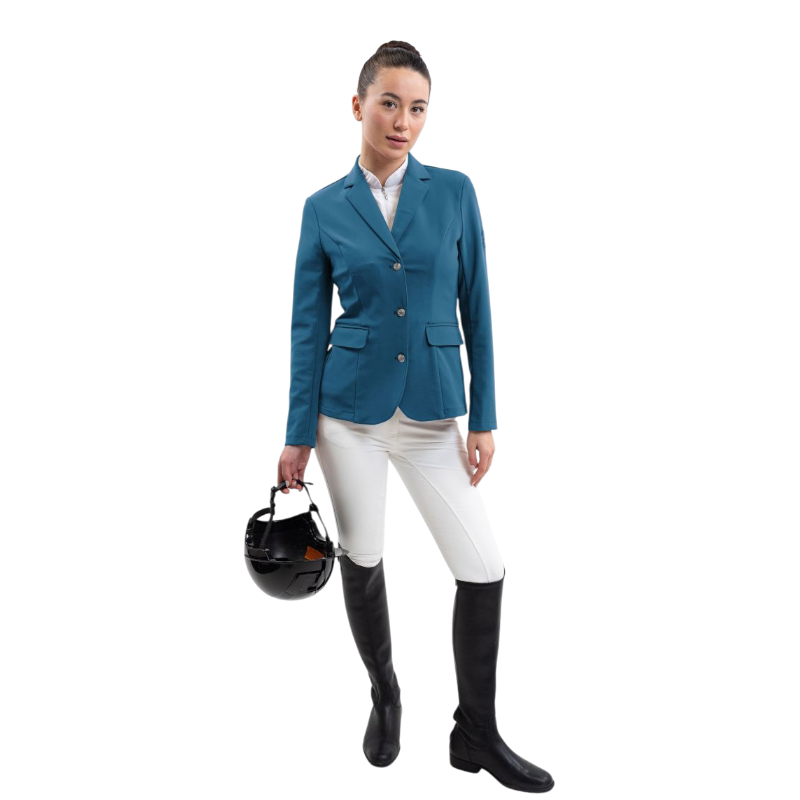 Harcour - Veste de concours femme Jismy bleu lagon | - Ohlala