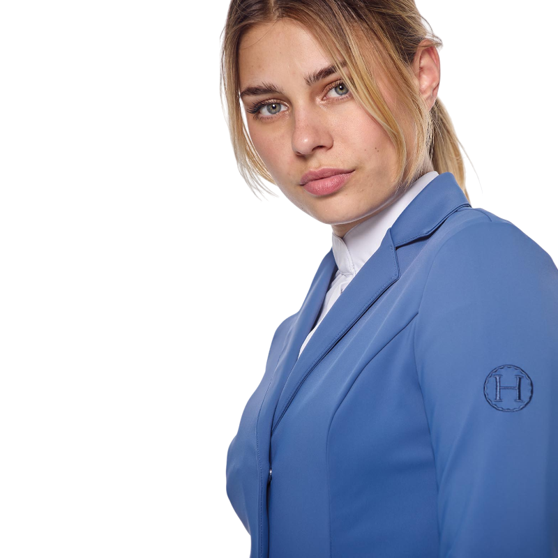 Harcour - Veste de concours femme Jismy steel blue | - Ohlala