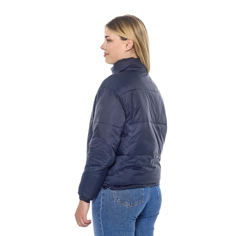 Harcour - Veste matelassée manches longues femme Janari marine | - Ohlala