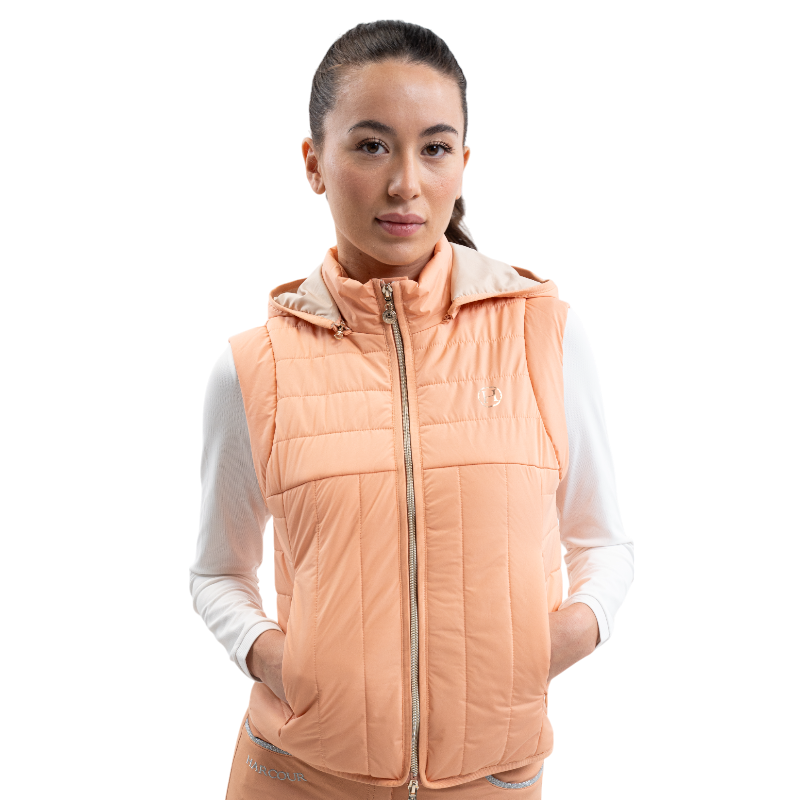 Harcour - Veste sans manches femme Berla abricot | - Ohlala