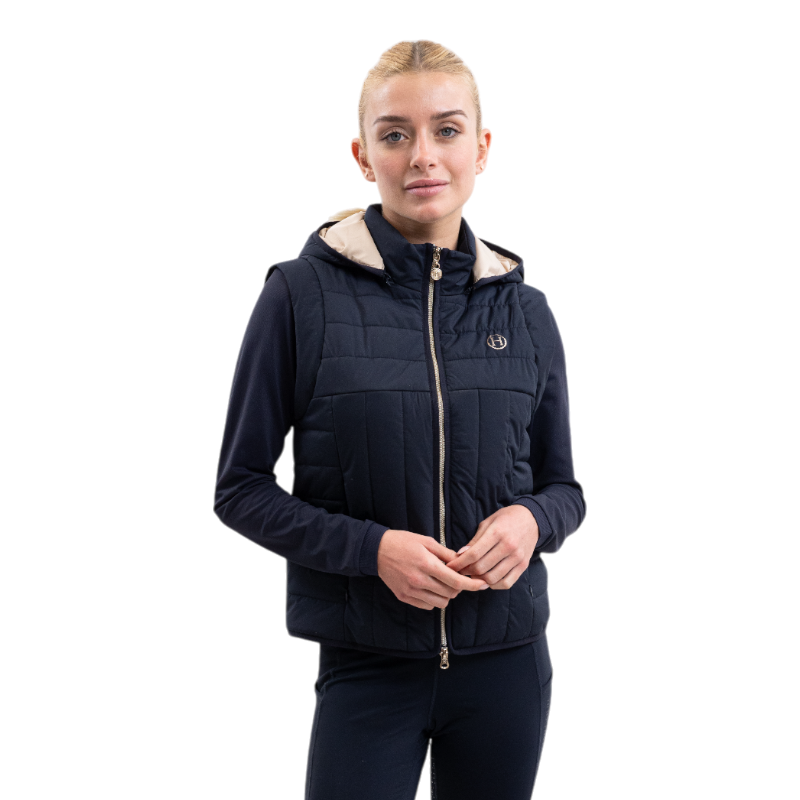 Harcour - Veste sans manches femme Berla marine | - Ohlala