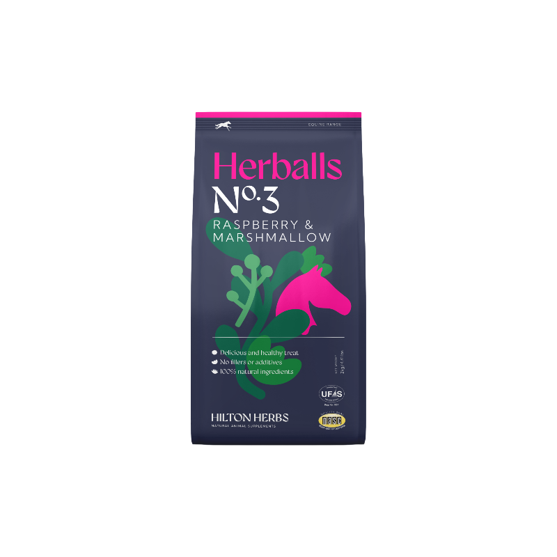 Hilton Herbs - Friandises pour chevaux naturelles Herballs N°3 framboisier/ guimauve | - Ohlala