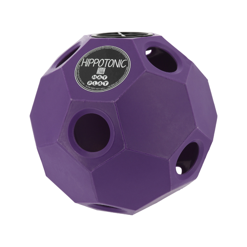 Hippotonic - Balle de jeu/ foin pour chevaux anti-gluton violet | - Ohlala