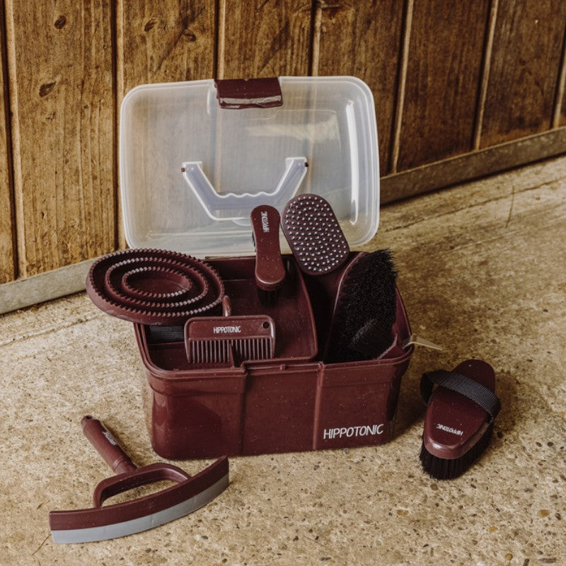 Hippotonic - Brosse de tête pailletée bordeaux | - Ohlala