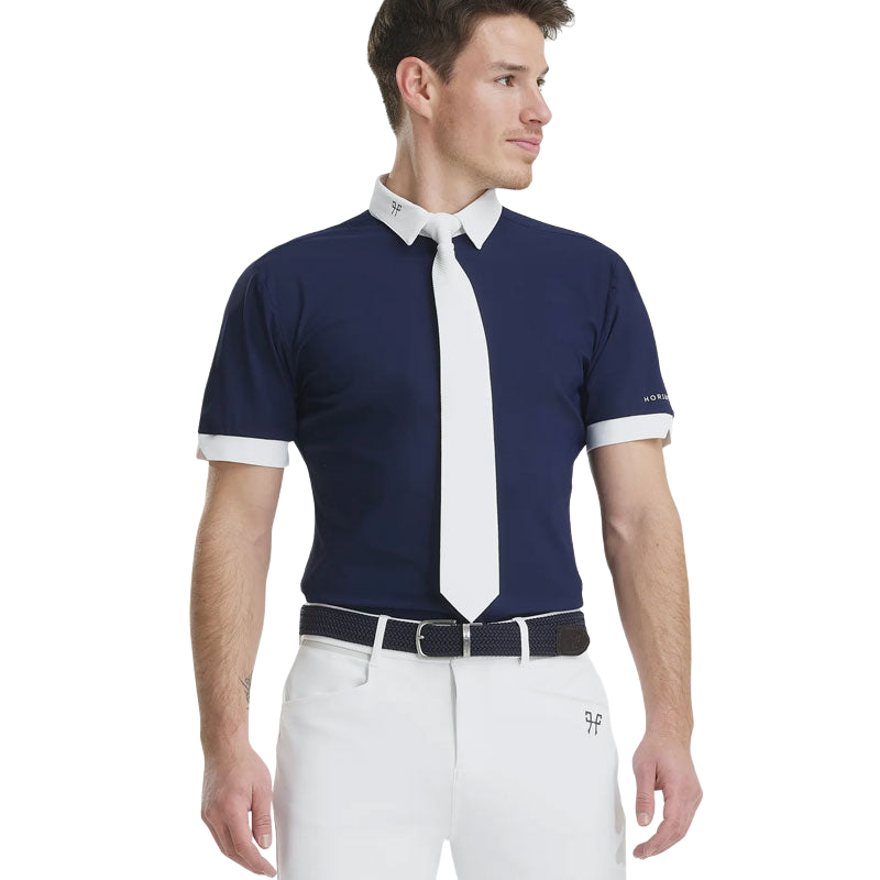 Horse Pilot - Chemise à manches courtes homme Aerolight marine | - Ohlala