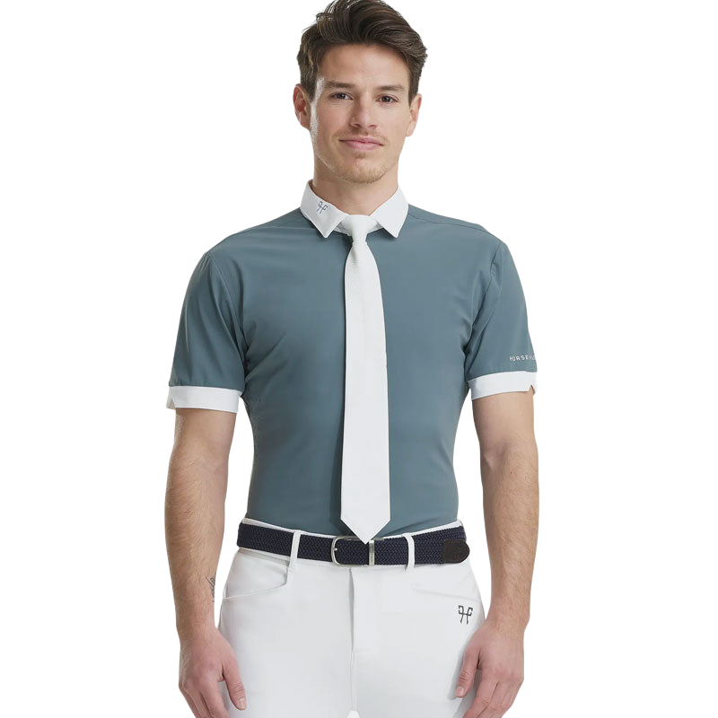 Horse Pilot - Chemise manches courtes homme Aerolight bleu ciel | - Ohlala