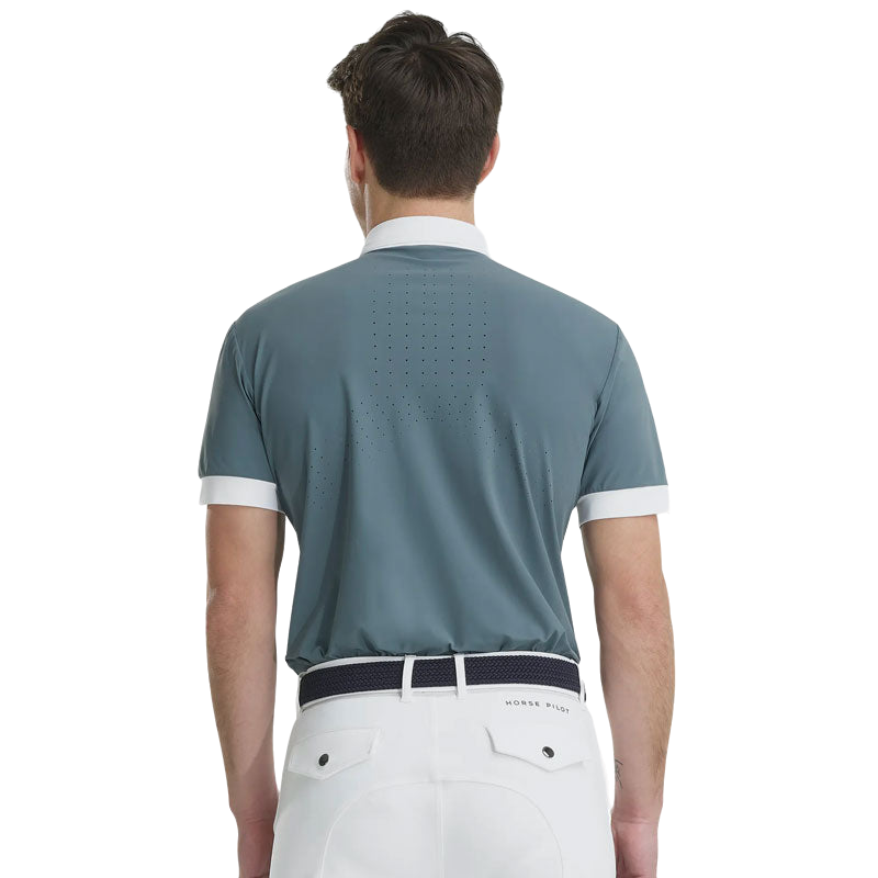 Horse Pilot - Chemise manches courtes homme Aerolight bleu ciel | - Ohlala