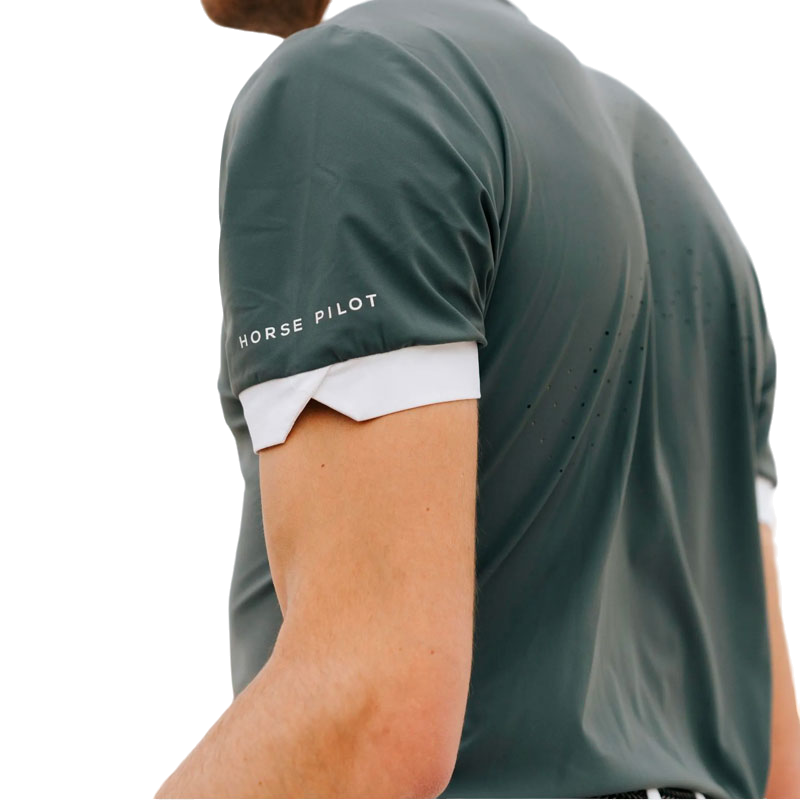 Horse Pilot - Chemise manches courtes homme Aerolight bleu ciel | - Ohlala