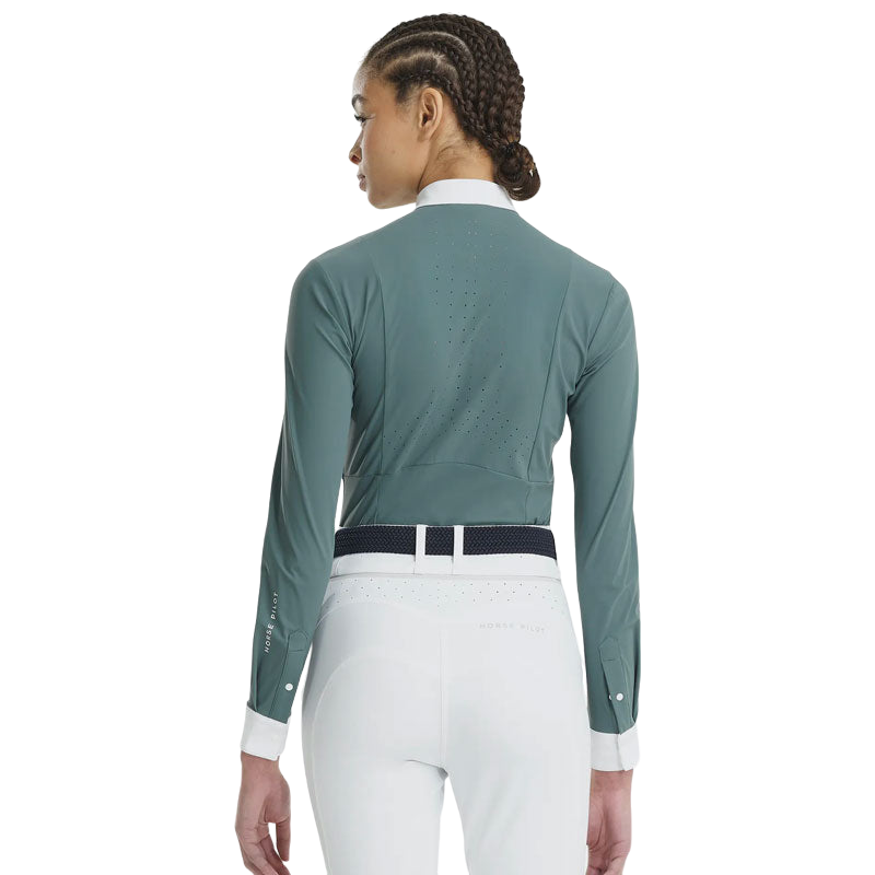Horse Pilot - Chemise manches longues femme Aerolight bleu ciel | - Ohlala