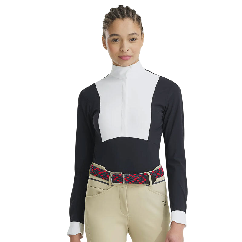 Horse Pilot - Chemise manches longues femme Monica bleu nuit | - Ohlala