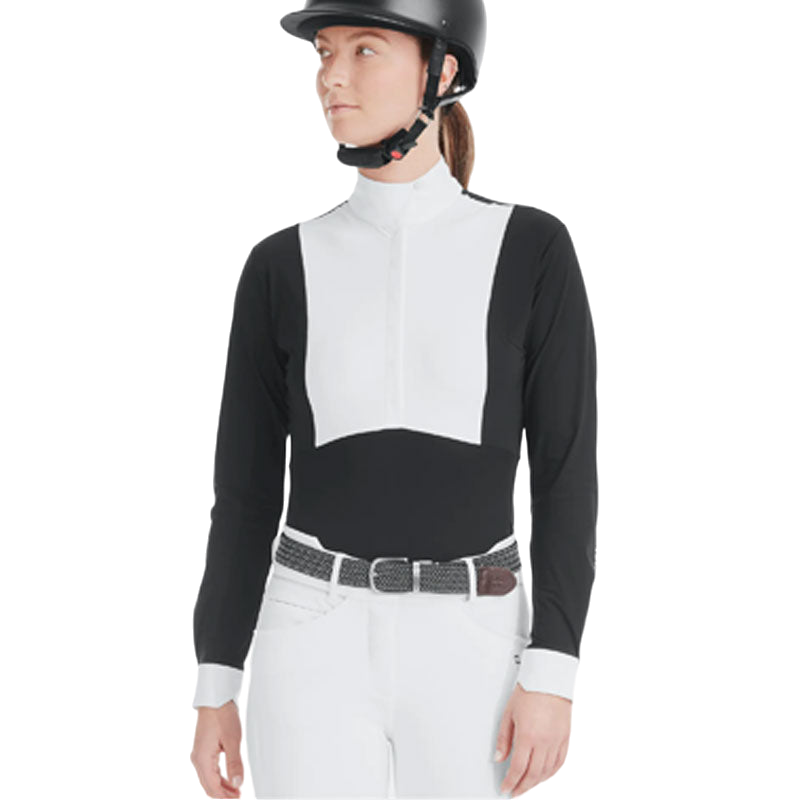 Horse Pilot - Chemise manches longues femme Monica noir | - Ohlala