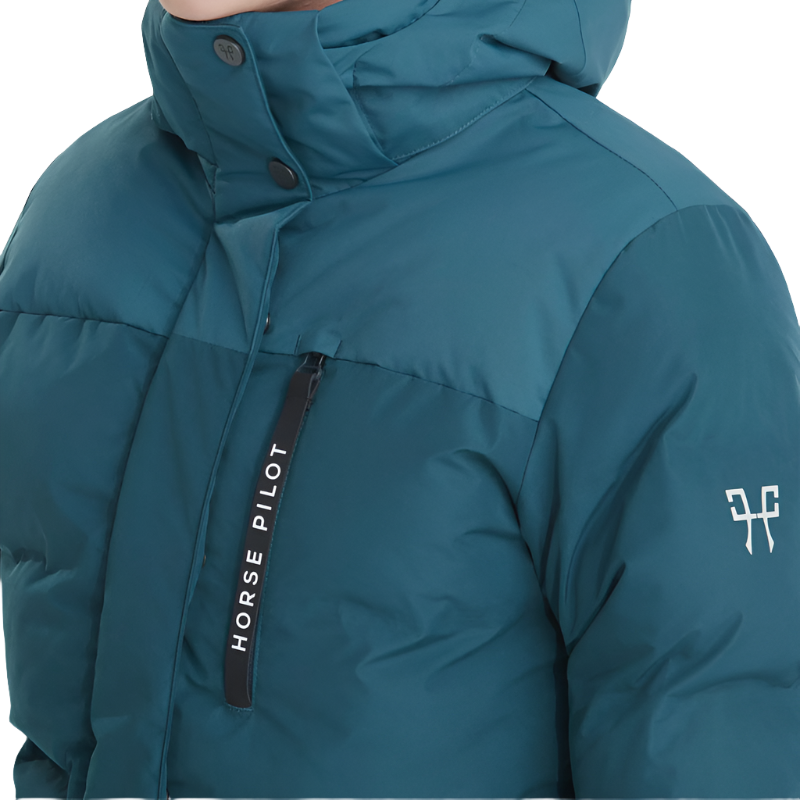 Horse Pilot - Doudoune manches longues femme Fahrenheit bleu | - Ohlala