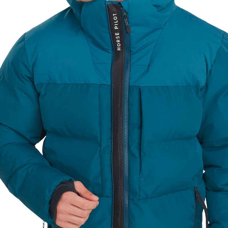 Horse Pilot - Doudoune manches longues homme Fahrenheit marine | - Ohlala