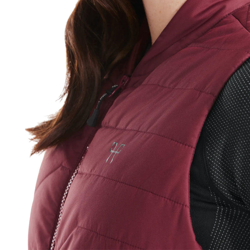 Horse Pilot - Doudoune sans manches femme E-Kelvin bordeaux (sans batterie) | - Ohlala