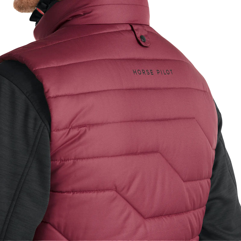 Horse Pilot - Doudoune sans manches homme E-Kelvin bordeaux (sans batterie) | - Ohlala