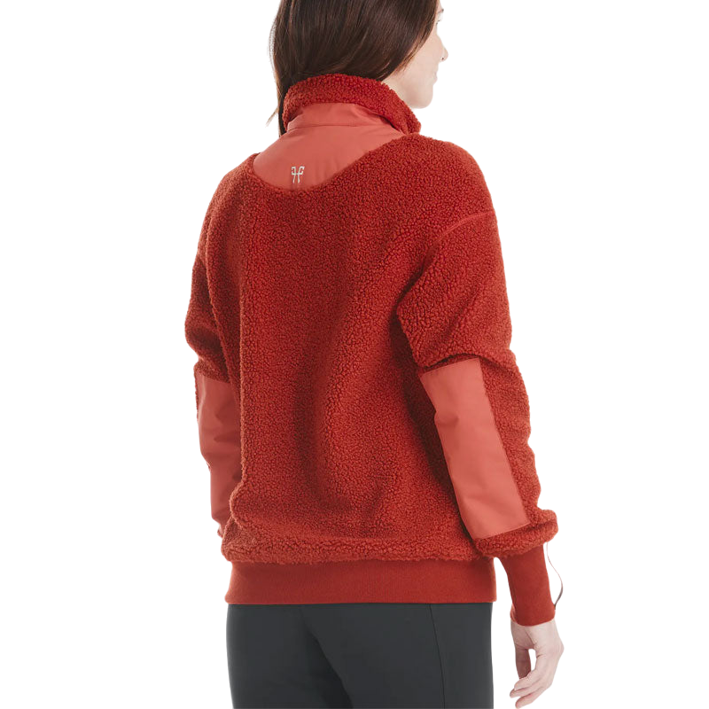 Horse Pilot - Pull manches longues femme Sherpa terracotta | - Ohlala
