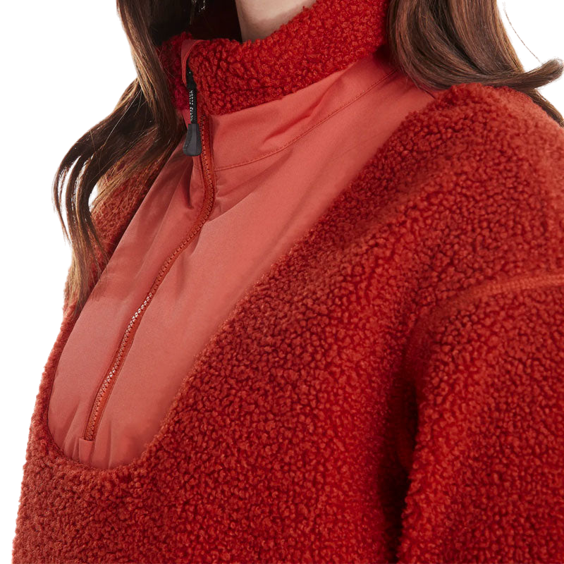 Horse Pilot - Pull manches longues femme Sherpa terracotta | - Ohlala