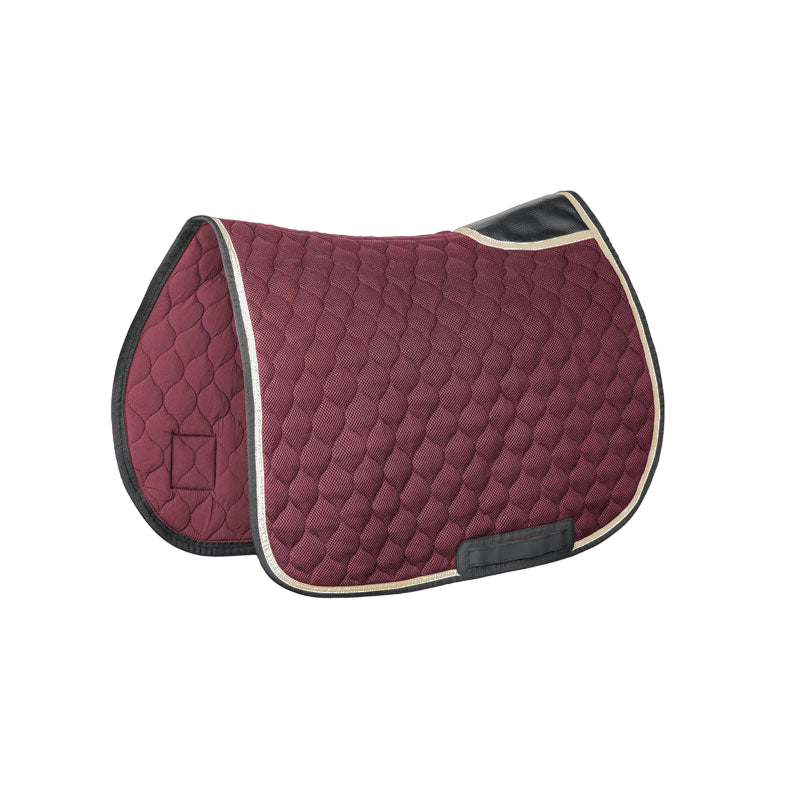 Horse Pilot - Tapis de selle mesh bordeaux/ noir | - Ohlala