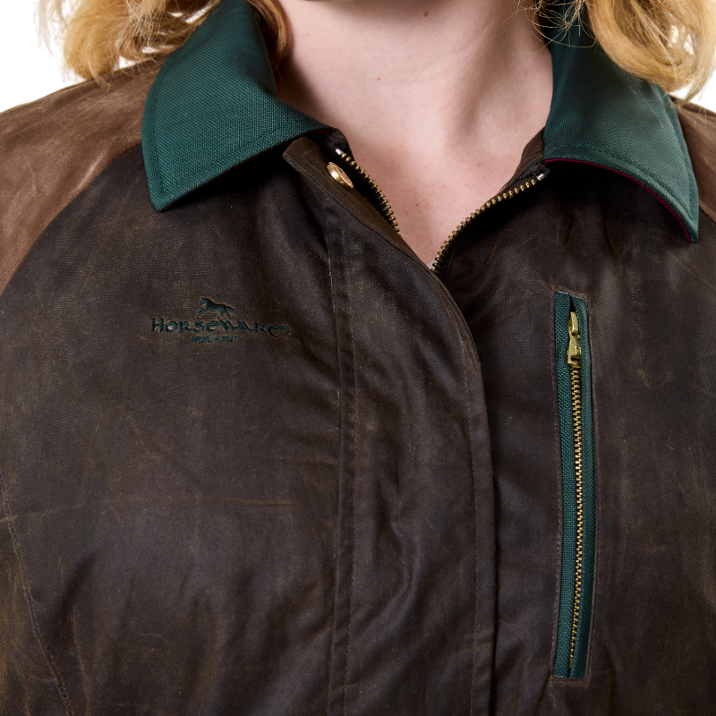 Horseware - Damesblouse met lange mouwen 40 Year Wax heritage bay/ rambo green
